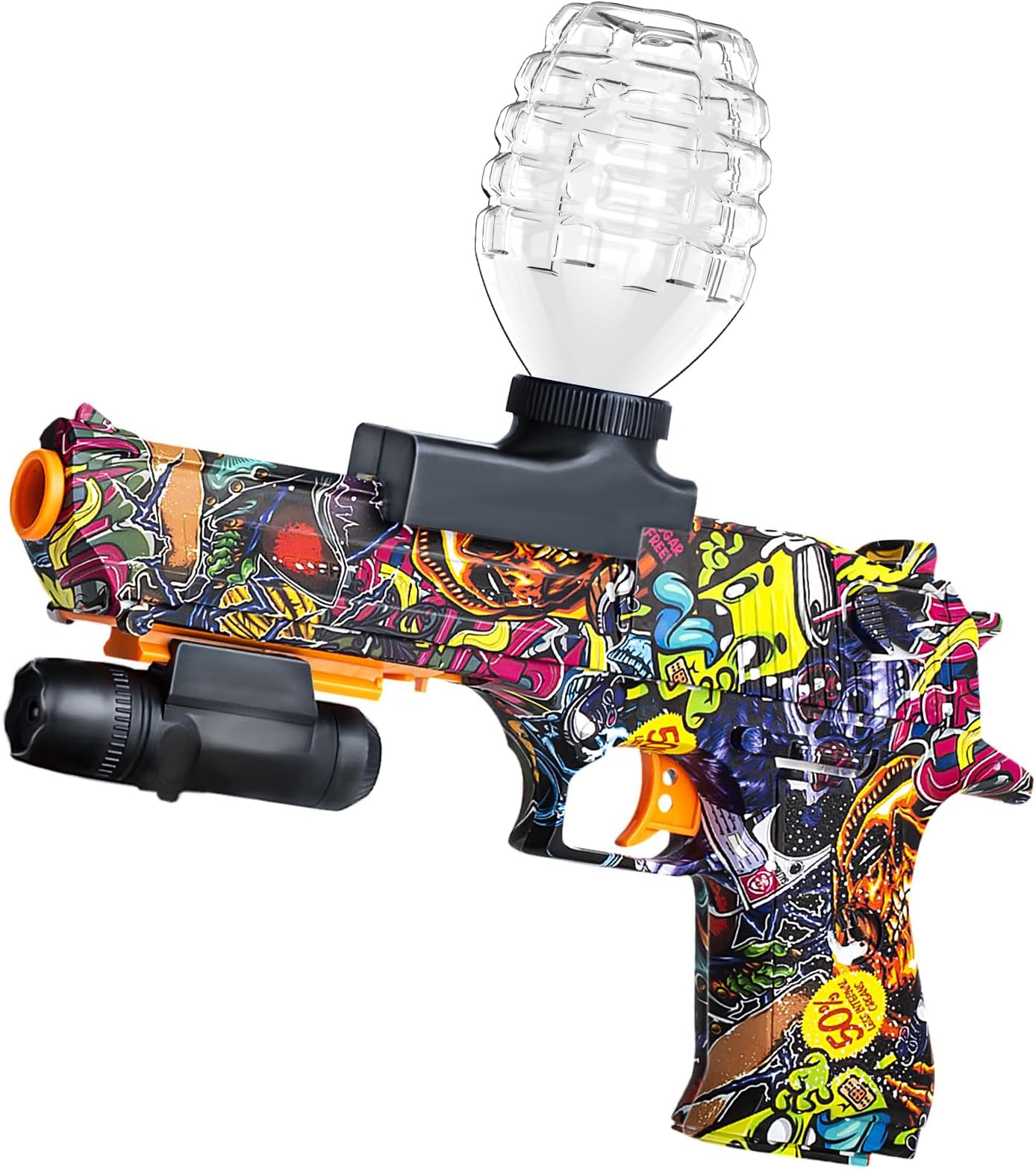 Automatic Gel Ball Blaster, Light Waterproof Splatter Ball Blaster Gelfire Toy with Gel Rounds, Sight & Eyewear for Orby Outdoor Shooting Game Party Gift Ages 14 & Up - Love