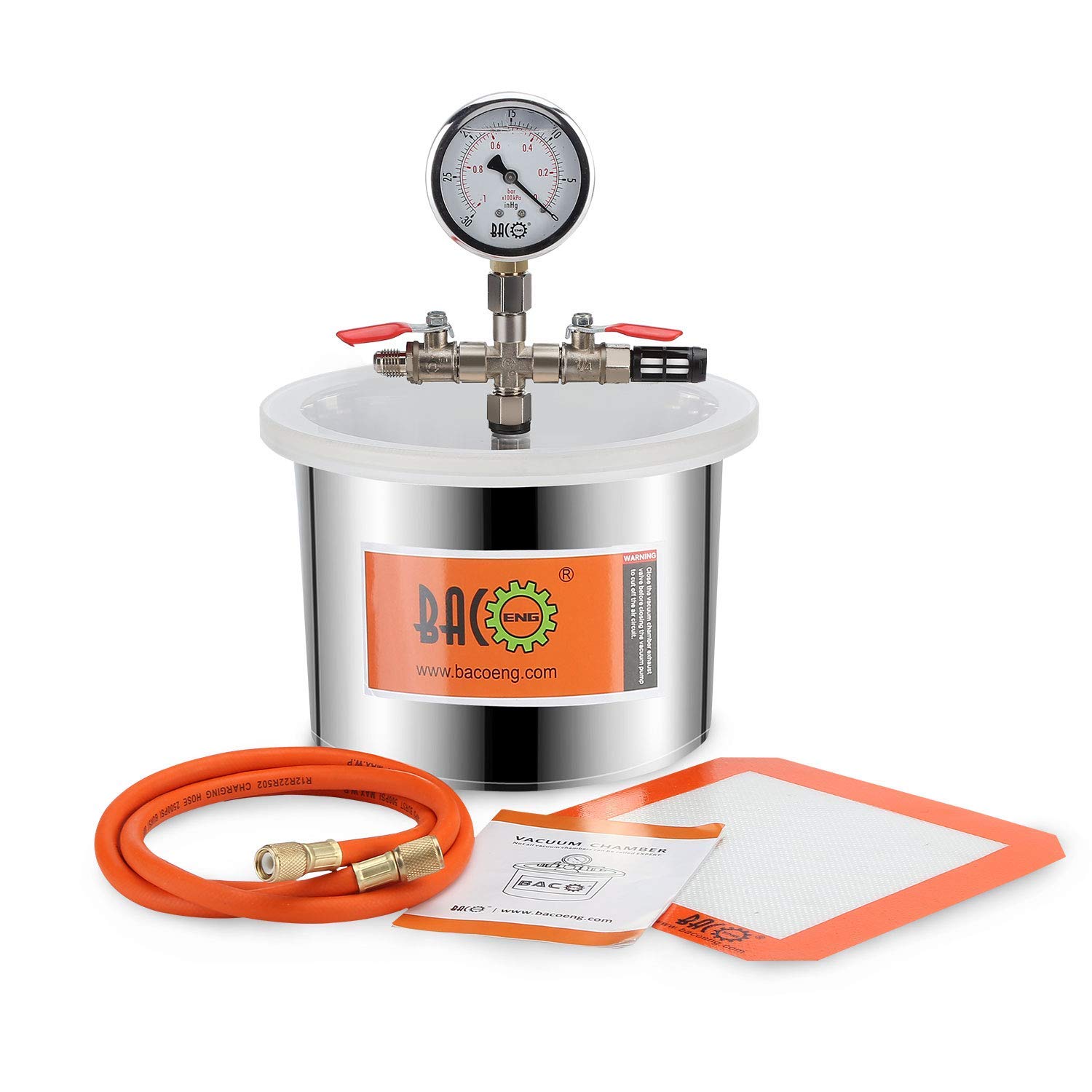 Amazon.co.jp: BACOENG 5.7L 真空チャンバーキットです 真空注型器