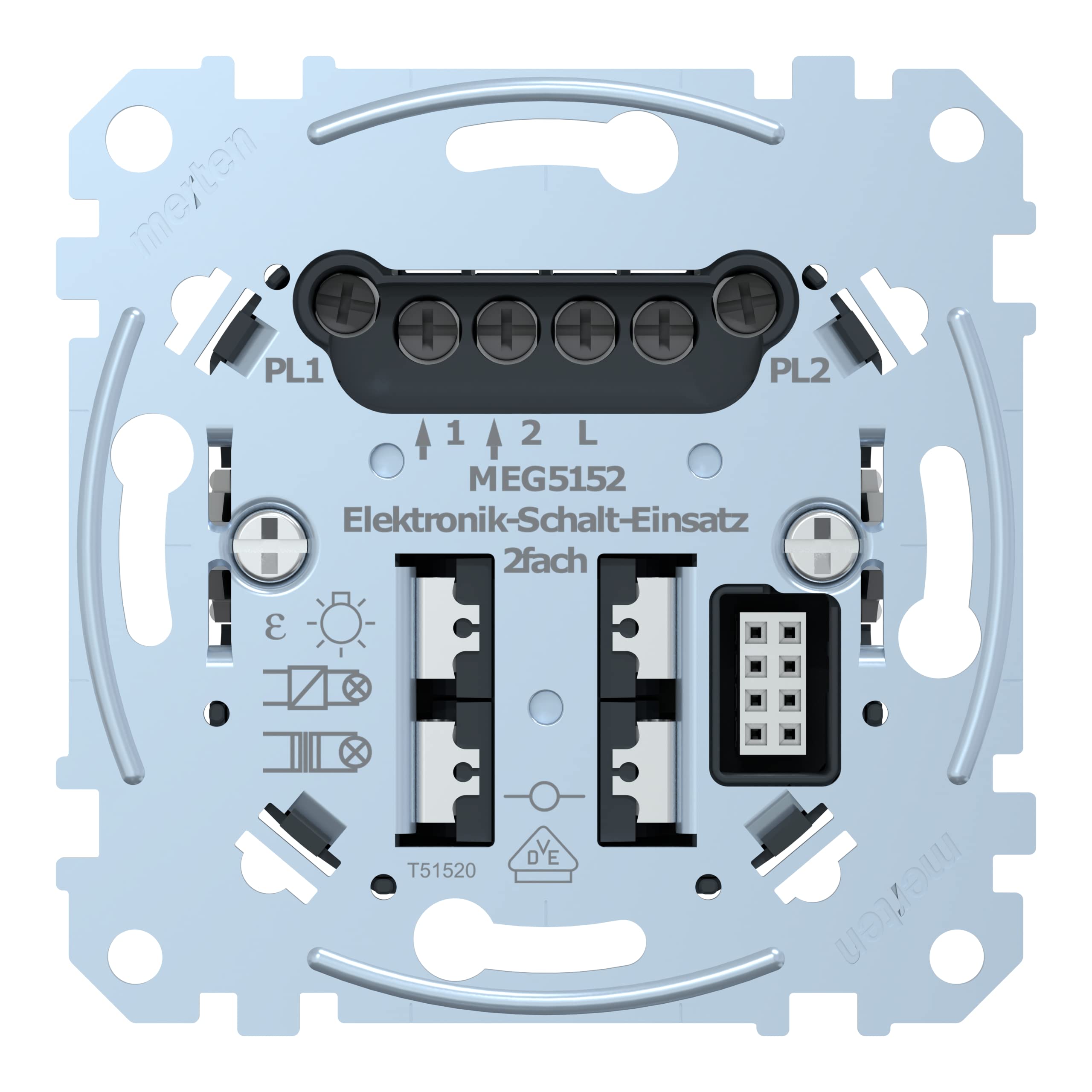 Schneider Electric Merten Elektronik-Schalt-Einsatz, 2-fach, MEG5152-0000