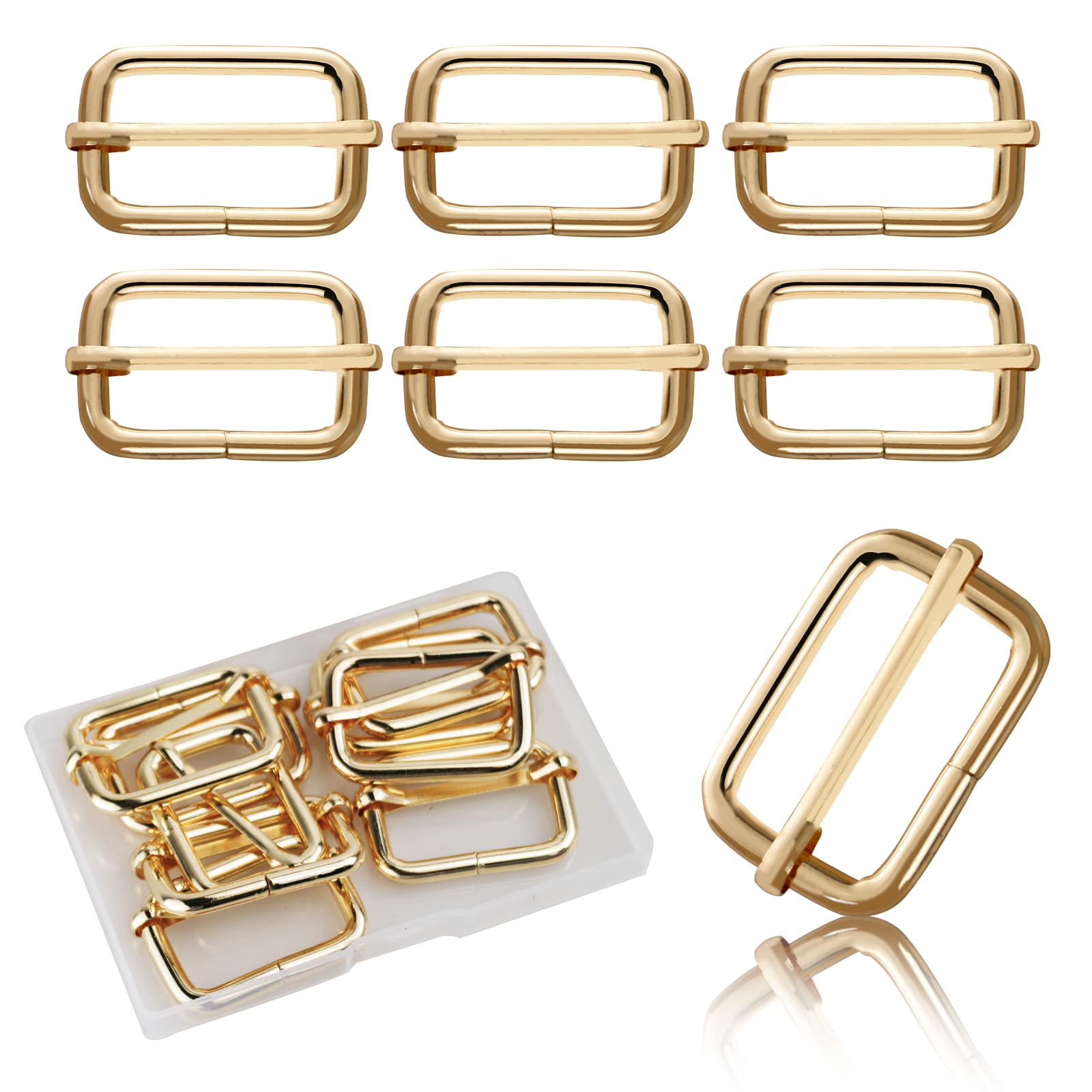 Lot De 12 Boucles Coulissantes Réglables En Métal - Pour Bretelles, Anses De Sac - Taille 30mm Et 40mm