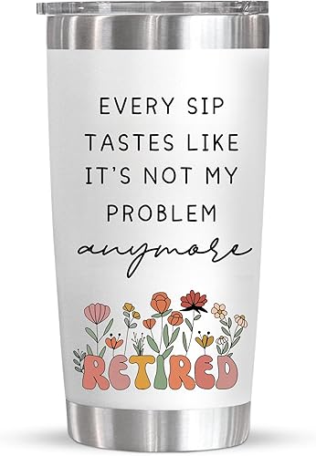 Retirement Gift for Woman Men 2026-20 Oz Tumbler-Coworker Leaving - Retirement Gifts For Sister