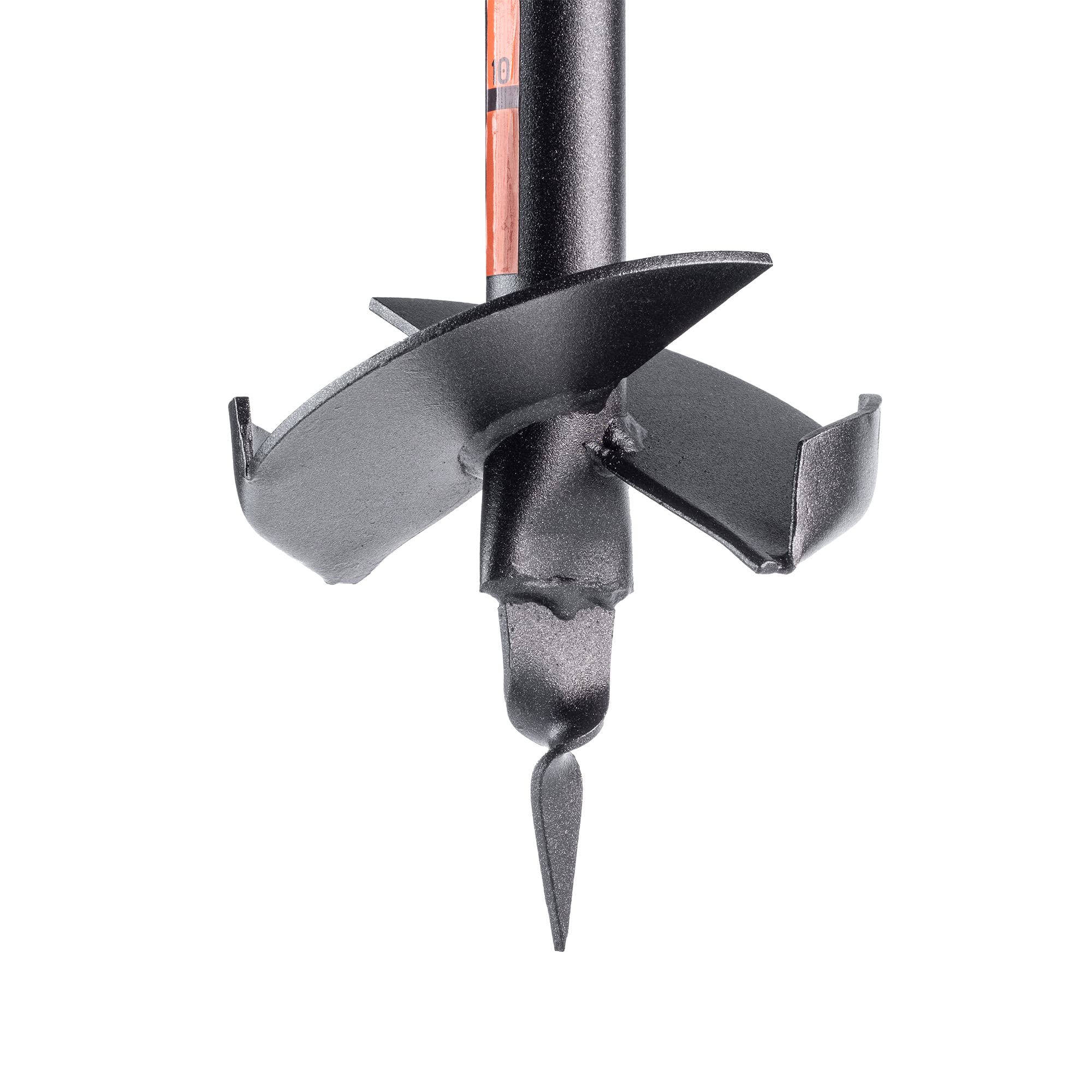 KADAX Taladro de mano de metal, taladro de tierra con mango en T, espiral para jardín, postes, broca para plantar, broca para bulbos de flores, broca de poste (150 mm)