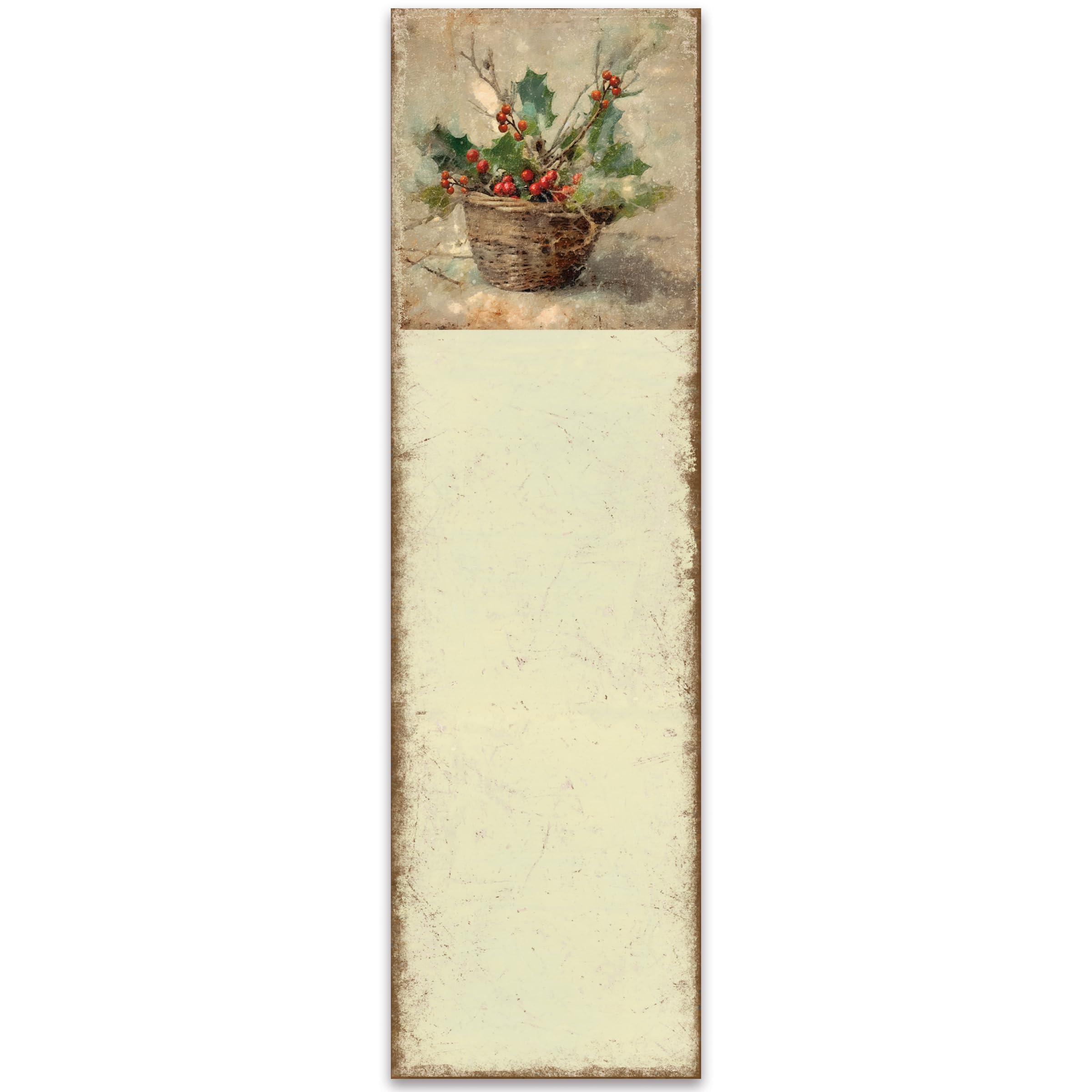 Bloc de liste panier houx Primitives by Kathy pour notes