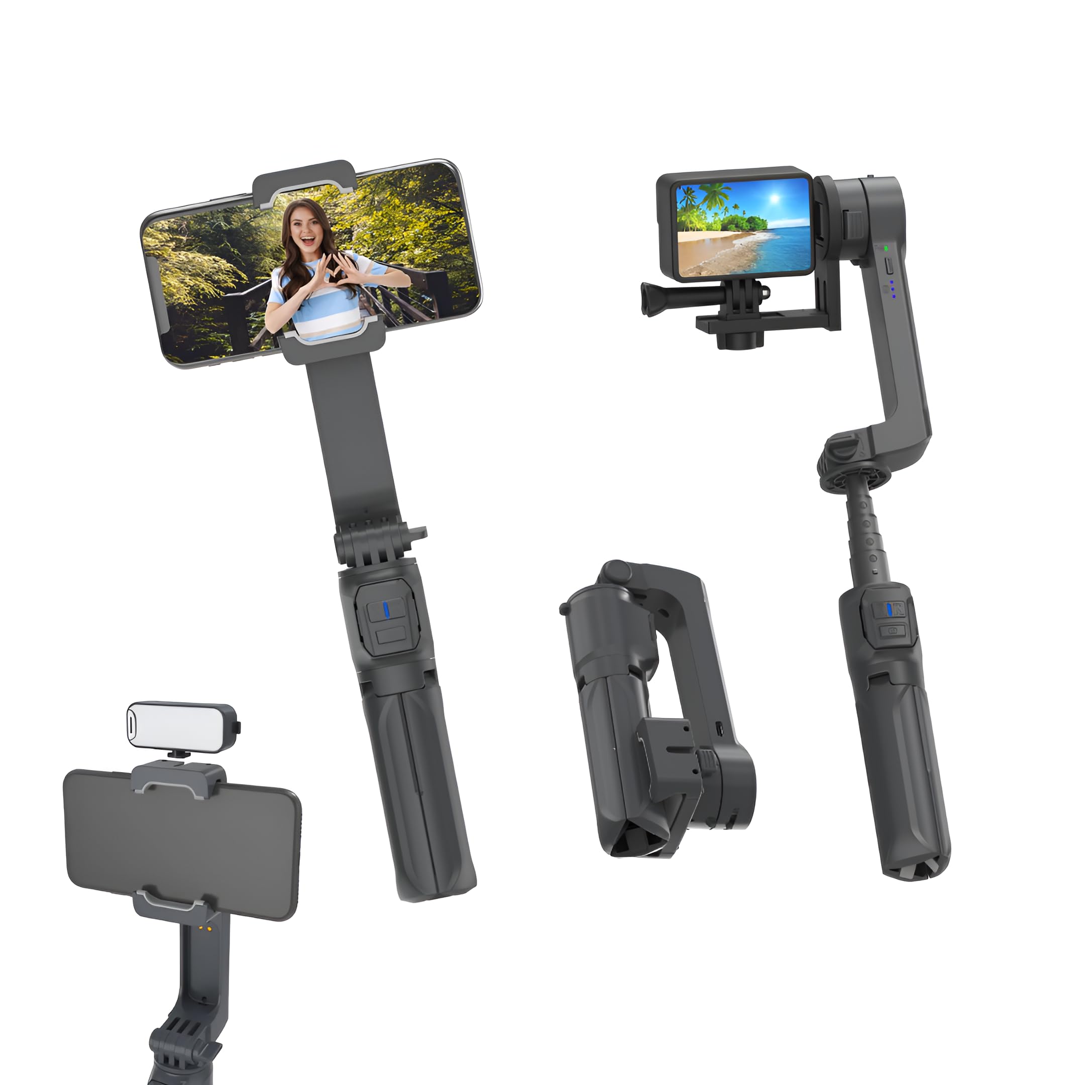 See full amazon price history chart for DIGITEK® (DSG 003 ACH) Single Axis Foldable Smartphone & Action Camera Gimbal with Remote & Fill Light, FPV Mode, Extendable Rod & Tripod Base, Use with Android/iOS Phones & Gopro Devices for Vlogging DIGITEK® (DSG 003 ACH) Single Axis Foldable Smartphone & Action Camera Gimbal with Remote & Fill Light, FPV Mode, Extendable Rod & Tripod Base, Use with Android/iOS Phones & Gopro Devices for Vlogging (B0D9H7YDR2) Amazon Price History, Amazon Price Tracker