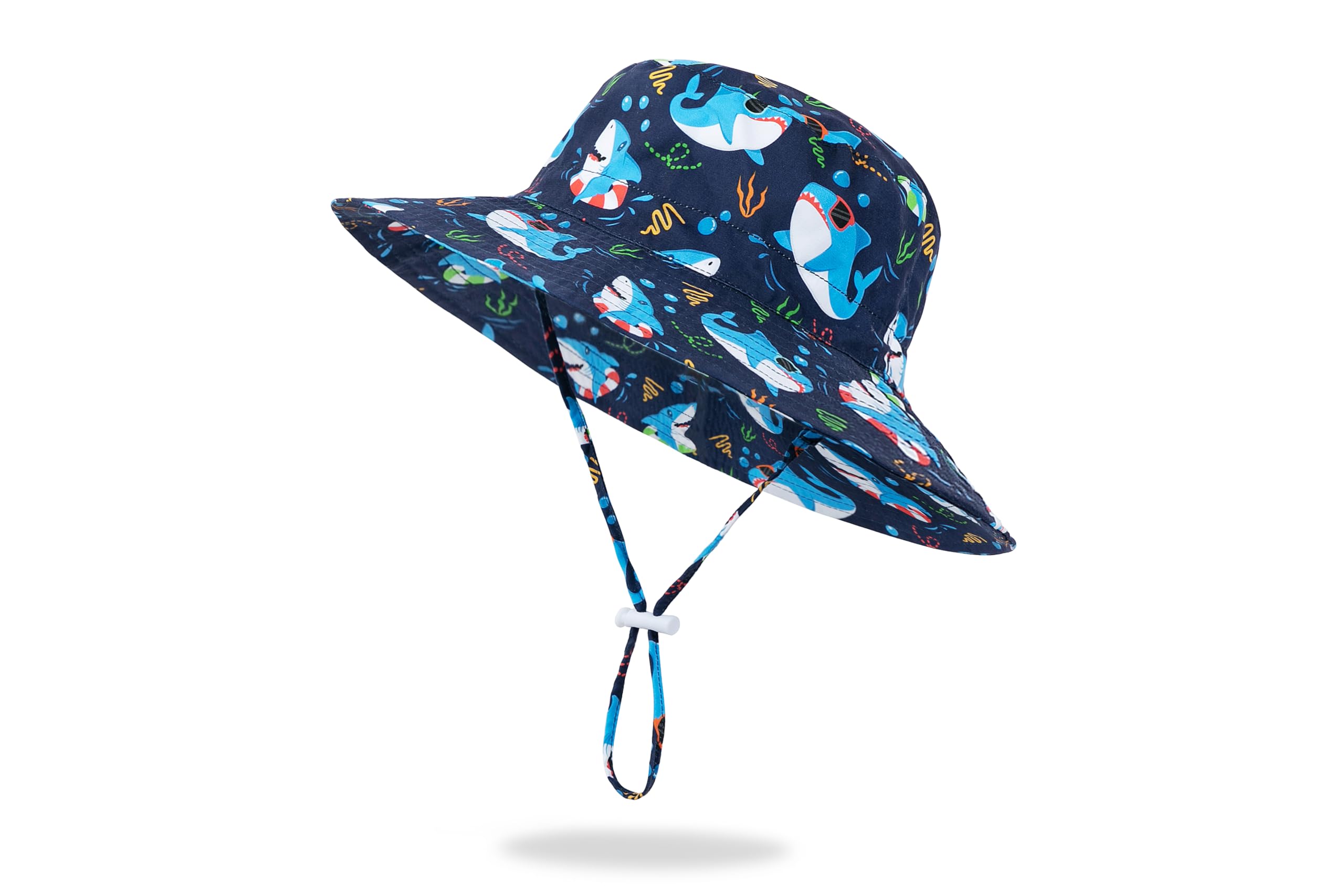 Sombrero de sol para bebé, sombrero de ala ancha, sombreros de playa para niños, protección solar UPF 50+ para niños y niñas — view 13