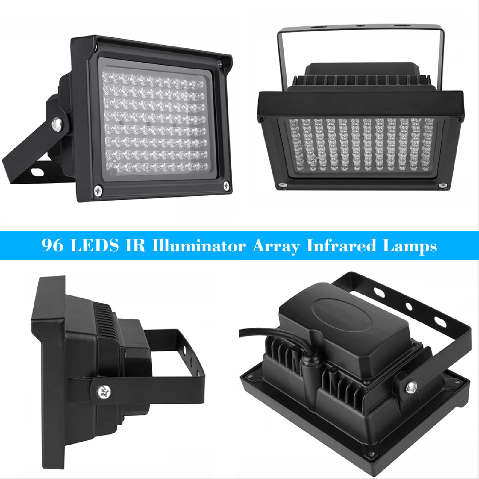 96 LED IR Illuminator Array Lampade Infrarosse Visione Notturna Esterna Impermeabile per Telecamera di