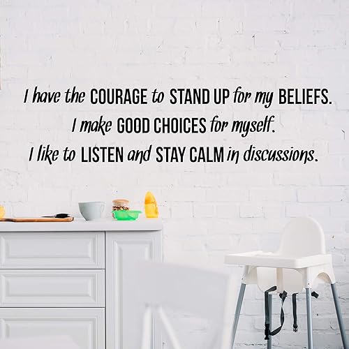 Pegatinas de pared inspiradoras para decoración, citas – Pegatinas de vinilo con texto en inglés «Motivational Positive Mental Strength