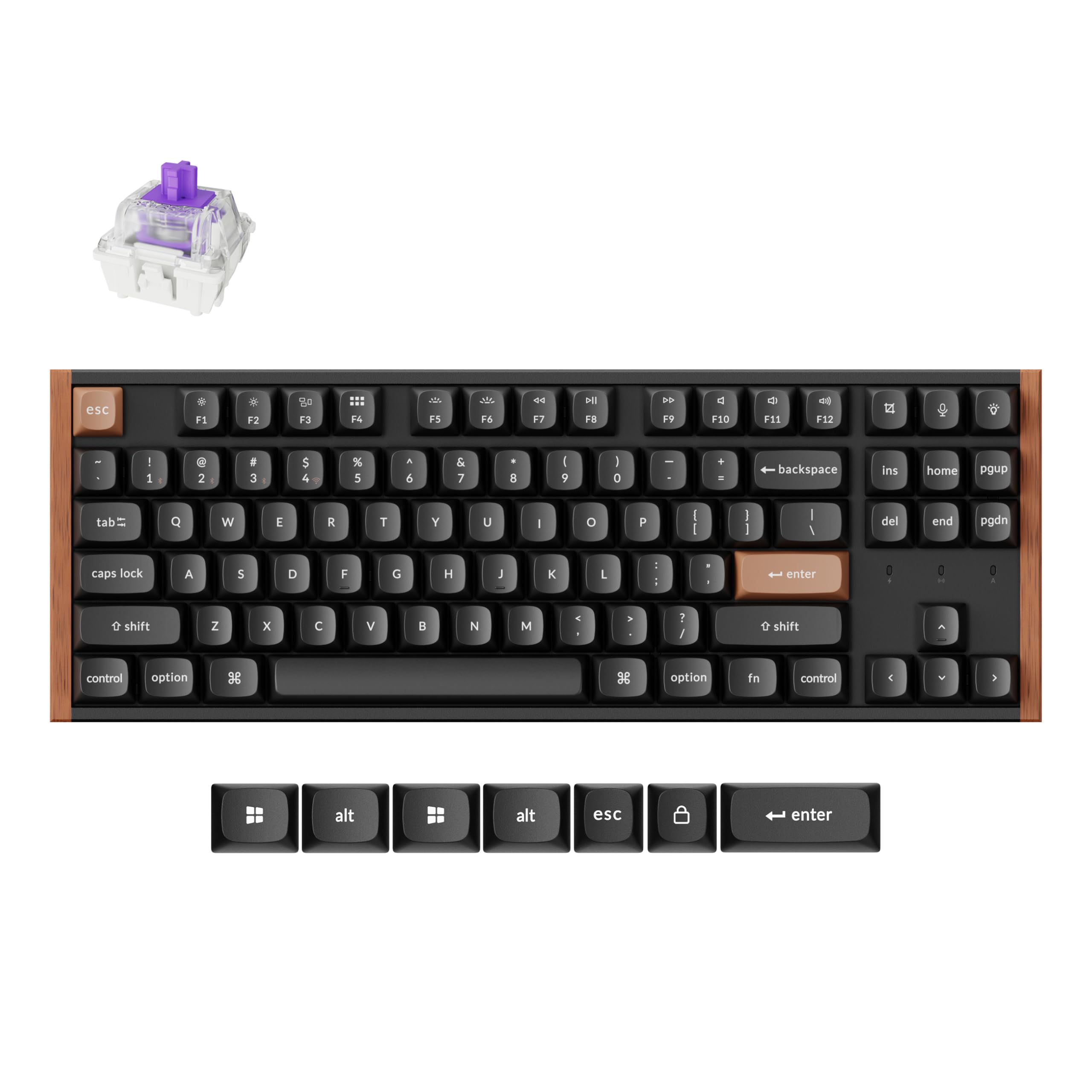 Keychron K8 HE Mechanical Keyboard TKL Wireless Bluetooth 2.4G