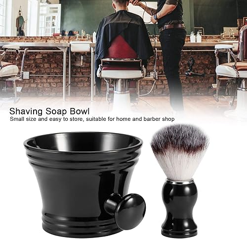 Miniatura 6 de ViaGasaFamido Juego de herramientas de afeitado de nailon con mostache y cepillo de limpieza suave para barbero para uso doméstico