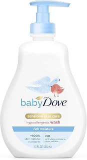 Baby Dove Tip to Toe Baby Wash and Shampoo For Baby's Delicate Skin Rich Moisture, Tear-Free and Hypoallergenic 13 oz