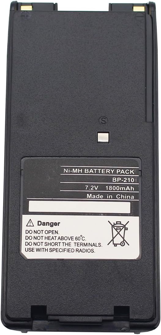 7.2V 1800mAh BP-210N Ni-MH Battery for ICOM IC-A6 IC-V8 IC-F3GT IC-F21 IC-F30GT IC-F31GT IC-F40GT BP-209 BP-209N BP-210 BP-222 BP-222N