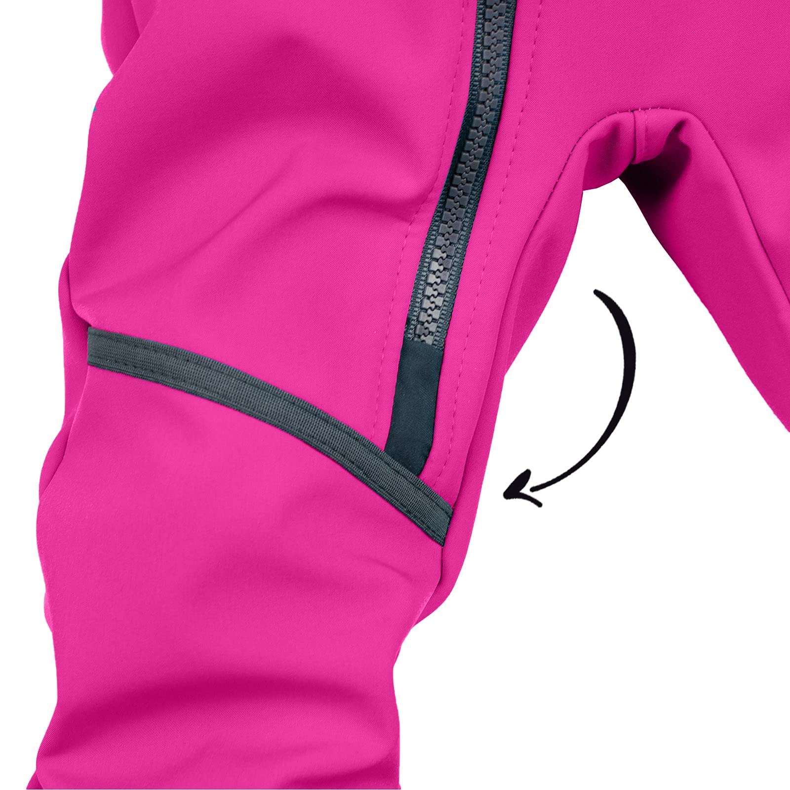 Kleinkind Softshell-Overall mit Fleece Wasserabweisend und Winddichte Atmungsaktive Outdoor Funktions Freizeit