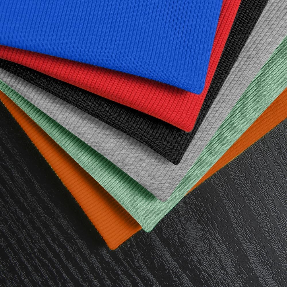 Chulianyouhuo Women's Short Sleeve Scoop Neck Ribbed Knit Fitted Casual Tops Tee Summer Slim Basic Shirts - Image 4