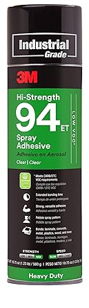 3M Hi-Strength 94 ET Spray Adhesive Glue, Low VOC, Heavy
