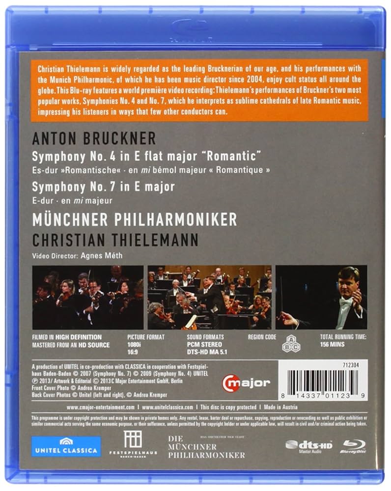 Symphonies Nos 4 & 7 [Blu-ray]: Amazon.ca: Munich