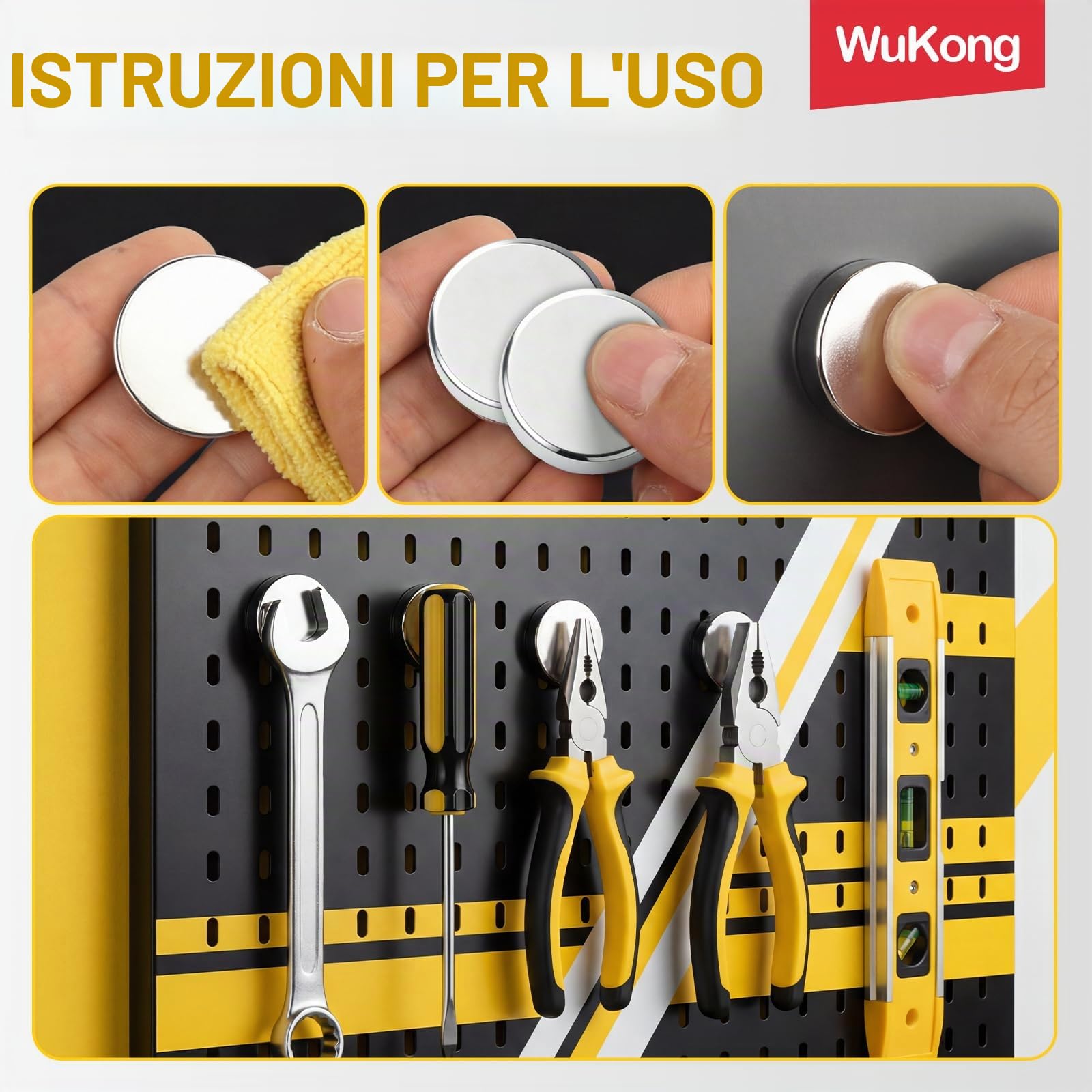 Magneti Neodimio 8x3mm 30 Pezzi per Frigorifero Ufficio Lavagne