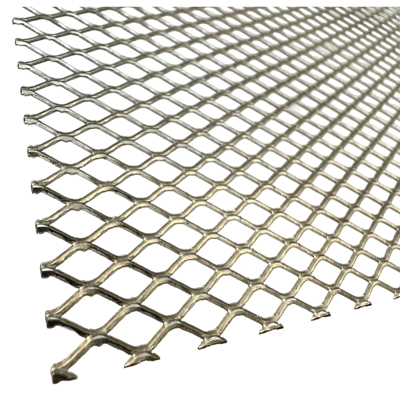 Stainless Steel Mesh Mesh Screen 2-Pack 304 Sheets - 16x12 Inch Diamond  Pattern (4x8mm Holes) Stainless Steel Expanded Metal Wire Mesh Screen, image size:1601x1601