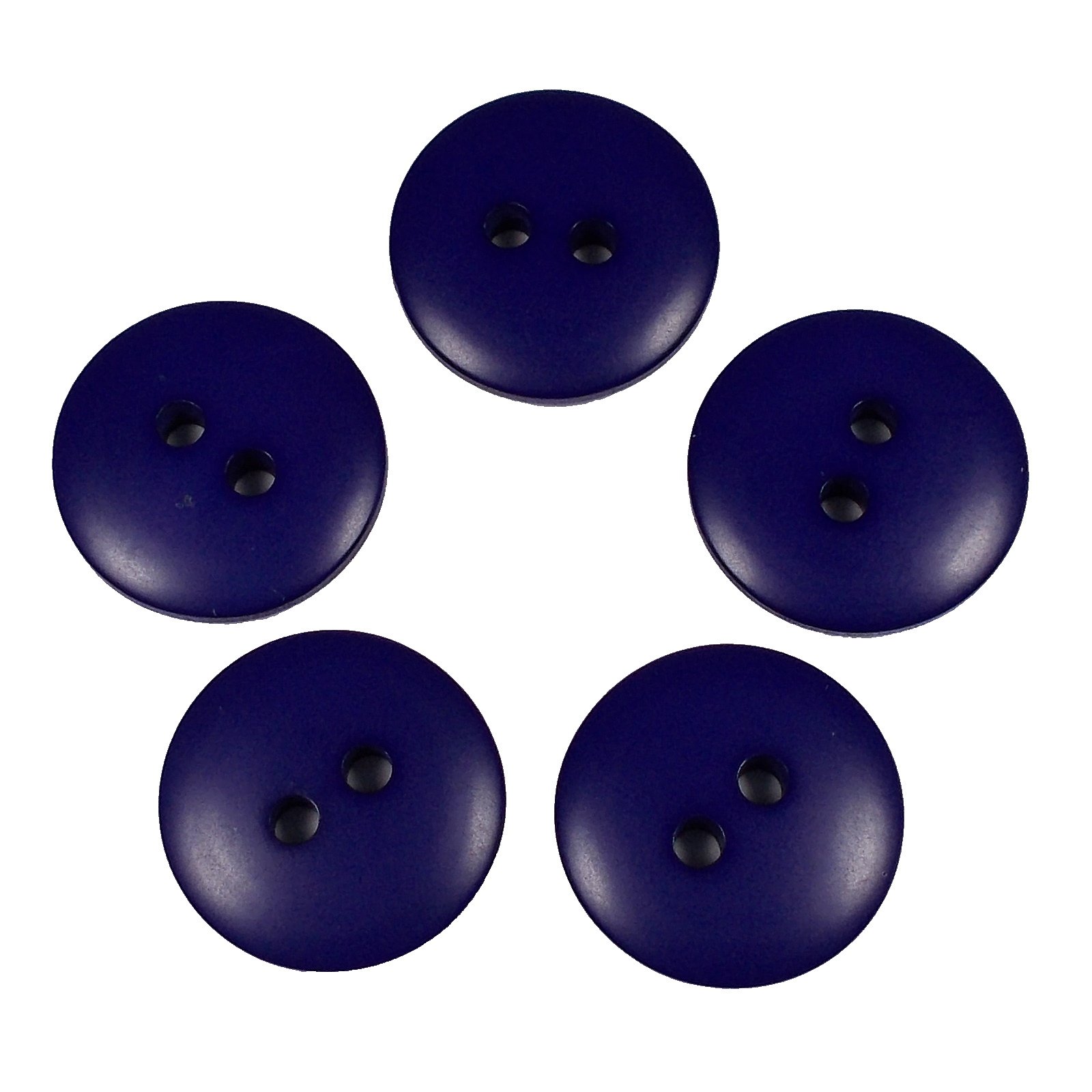 Push The Button Purple Smartie Buttons Polyester Round 2 Hole Pack Of 5 (18Mm, )