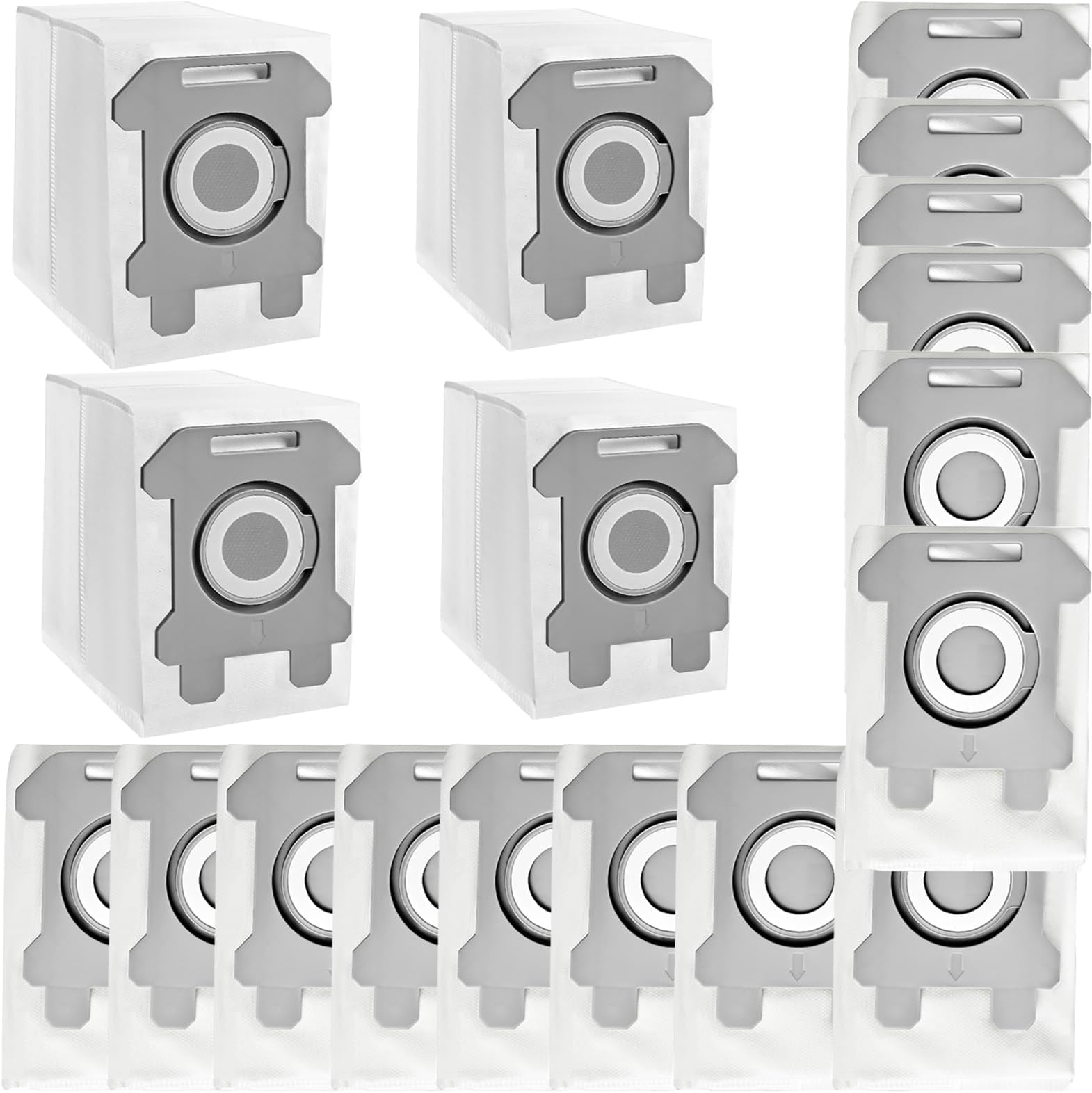 12 Pack Dust Bin Bags Compatible for Robotic Vacuum Cleaner i3, i3+, i7, i7+, i8, i8+, i4, i4+, i1, i1+, i6, i6+, j7, j7+, s9, s9 Plus, i & s j Series Automatic Dirt Disposal Trash Bags
