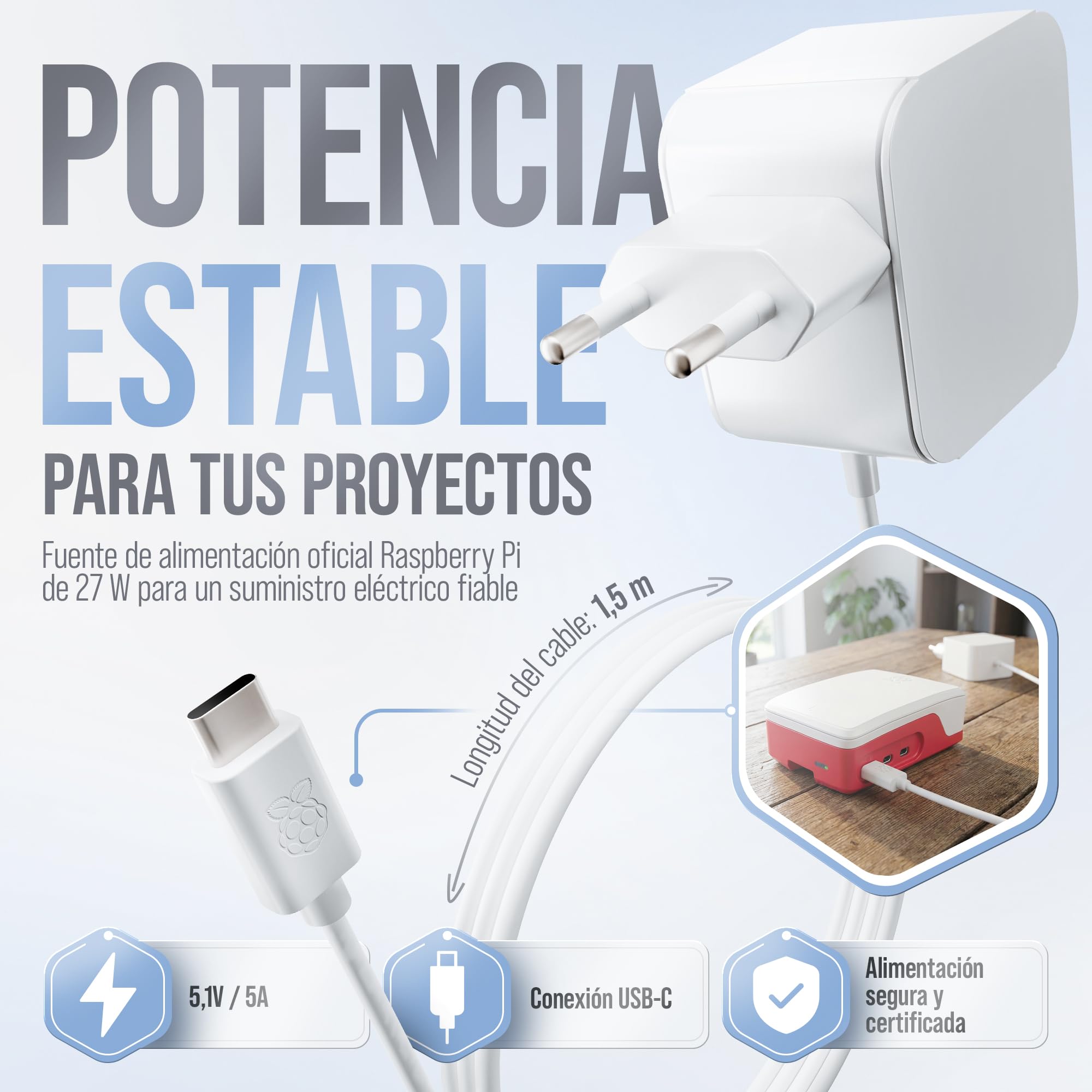 db-tronic Raspberry Pi 5 1 GB Starter Kit | Edición 64 GB | Alimentación 27 W | Carcasa con Ventilador | Micro HDMI 4K | Disipador | Ideal para Home Assistant y el Smart Home - 5