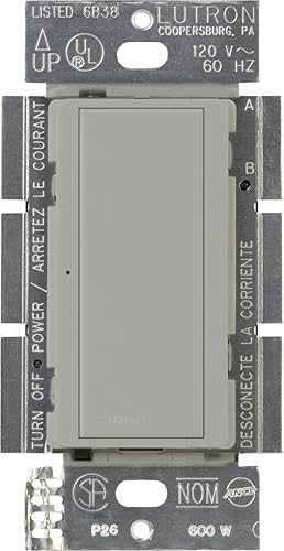 Miniatura 6 de Lutron Maestro - Interruptor digital 8A de un solo polomultiubicación MA-S8AM-WH blanco