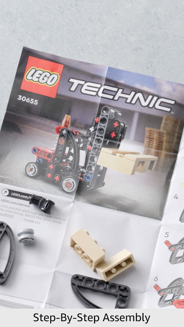 メル58163 Amazon.com: Lego Technic Gabelstapler mit Palette 30655 : Toys & Games