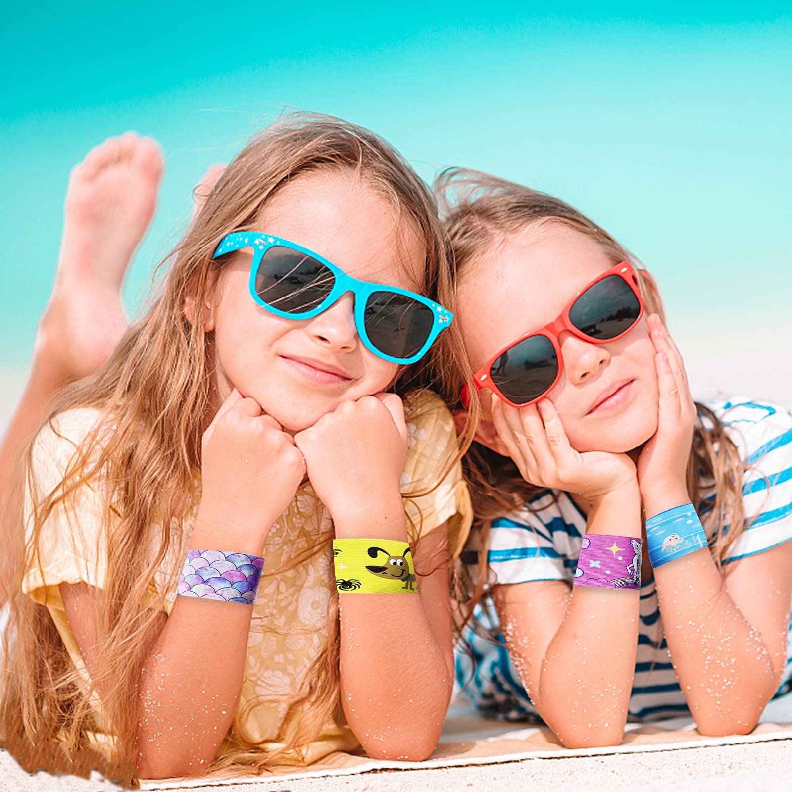Slap Bracelet 24/30/50 pcs Animaux Dinosaures Licorne Sirène Enfants Filles Garçons