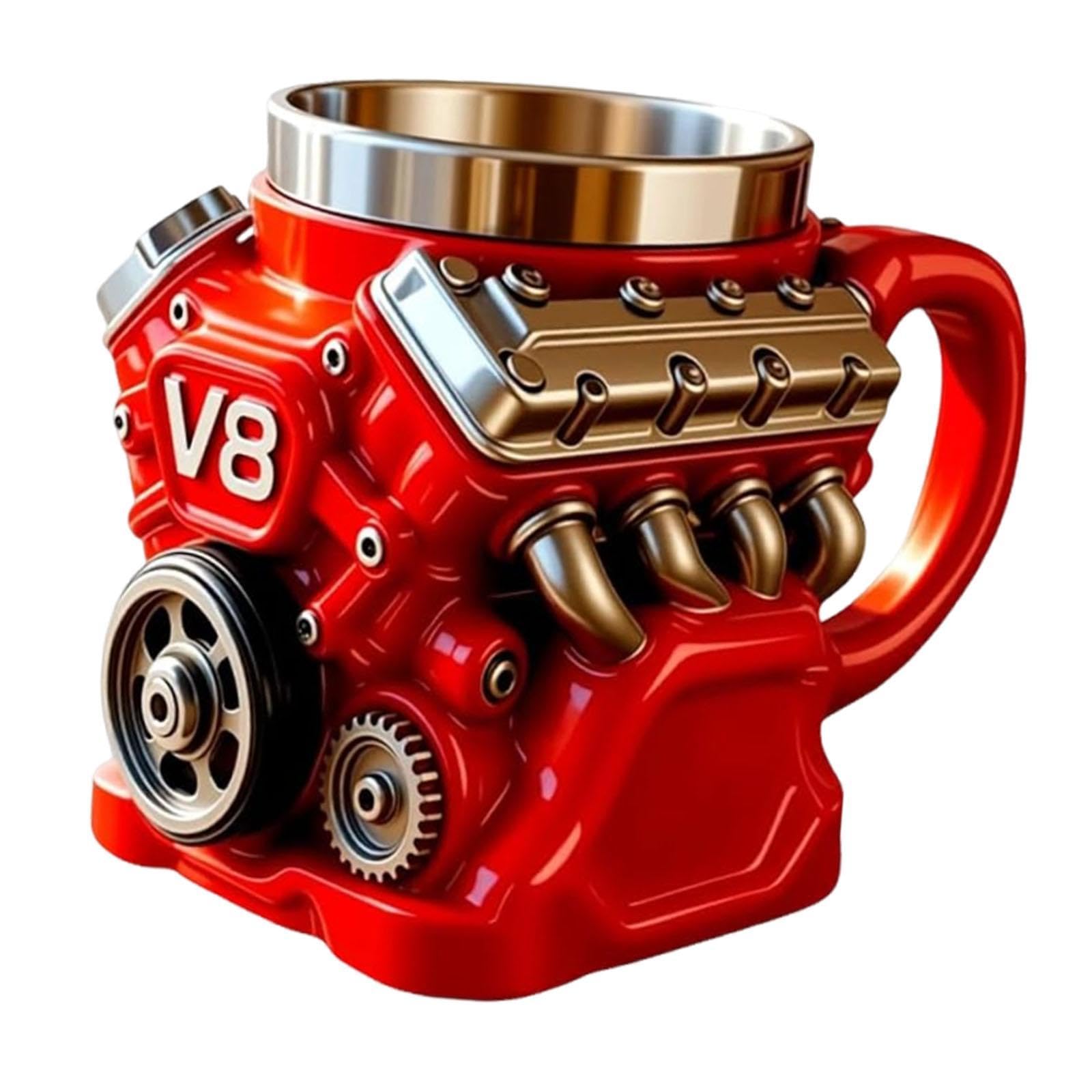 V8 Engine Coffee Mug Fashion 250ml Coffee Cup for Daily Using Office Wedding-image-17