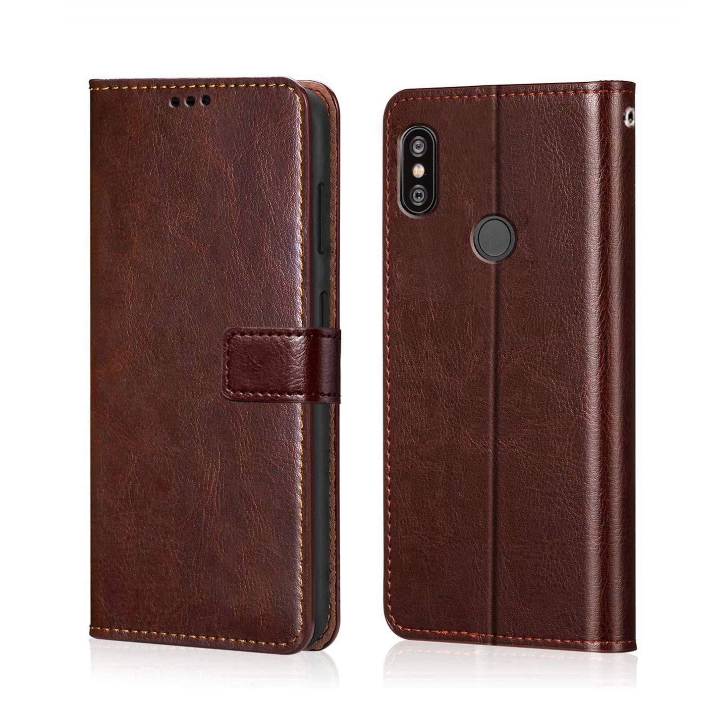 WOW IMAGINE Shock Proof Flip Cover Back Case Cover for Xiaomi Mi Redmi 6 Pro (Flexible | Leather Finish | Card Pockets Wallet & Stand | Chestnut Brown) (B07P2YC3GS) Amazon Price History, Amazon Price Tracker