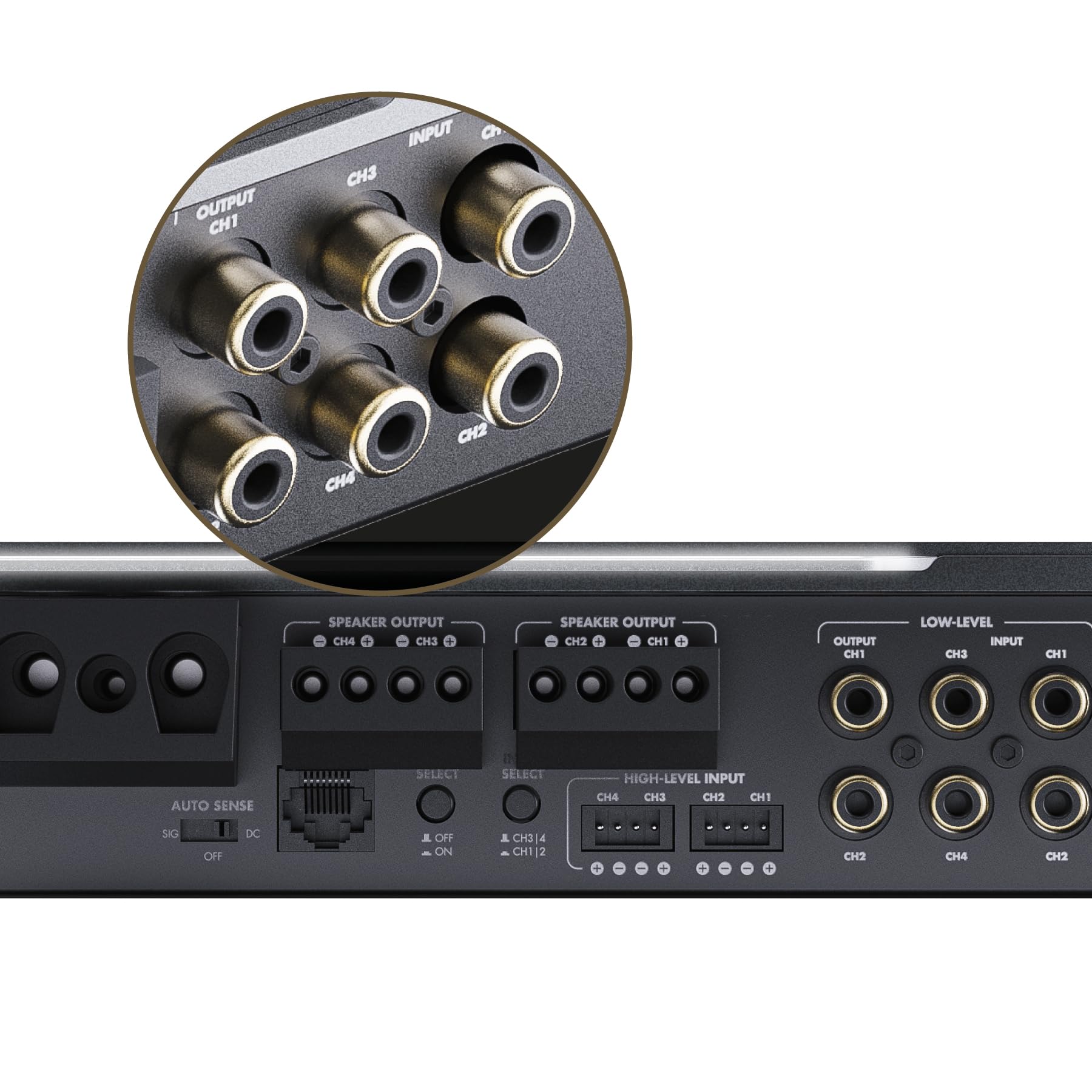 ETON GA 4 – High-End 4-Kanal Verstärker, leistungsstarke digitale Endstufe für Autos und Reisemobile, Power Class-D Amp mit 4 x 220 Watt RMS