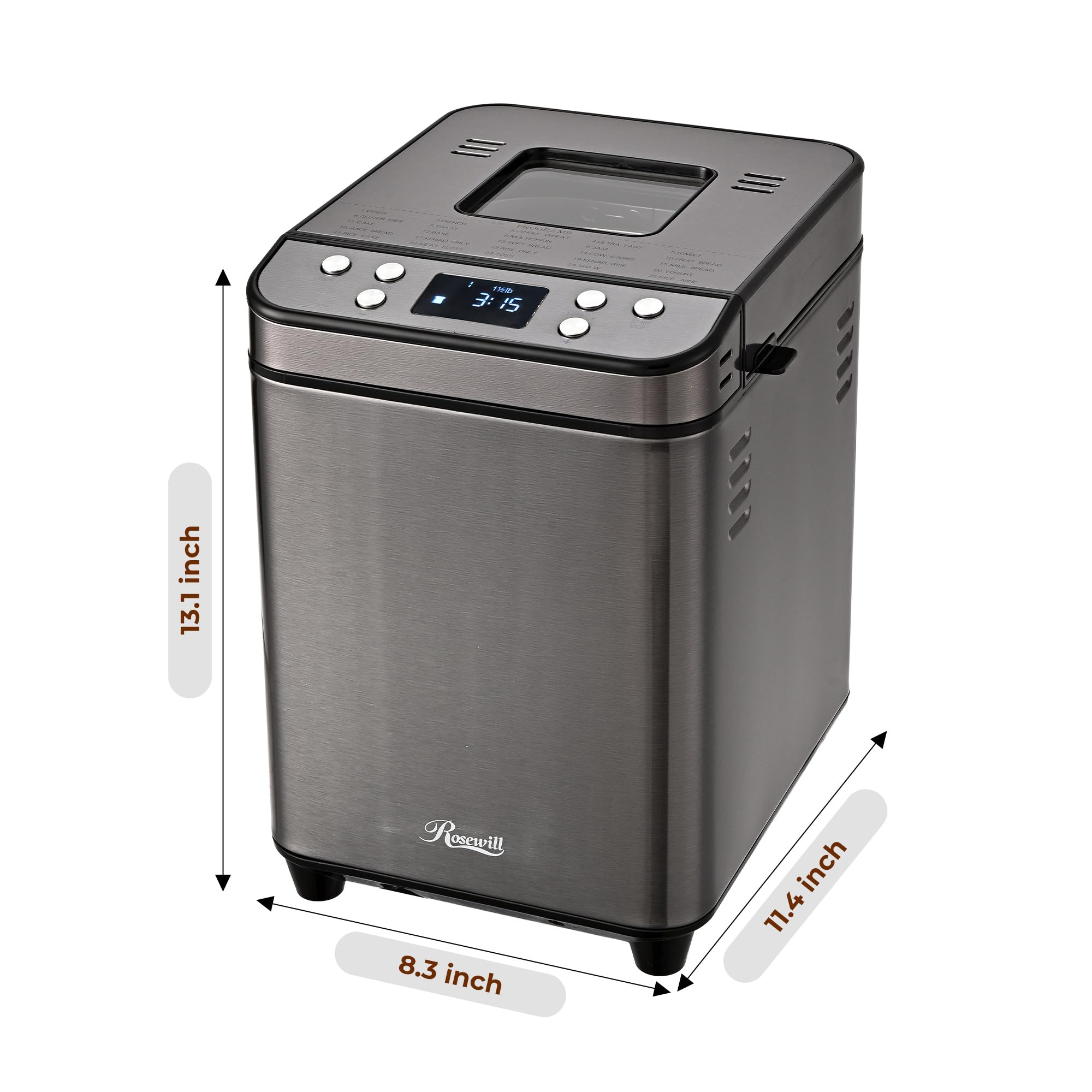 Rosewill Bread Maker - 25-in-1 Automatic Bread Machine -8