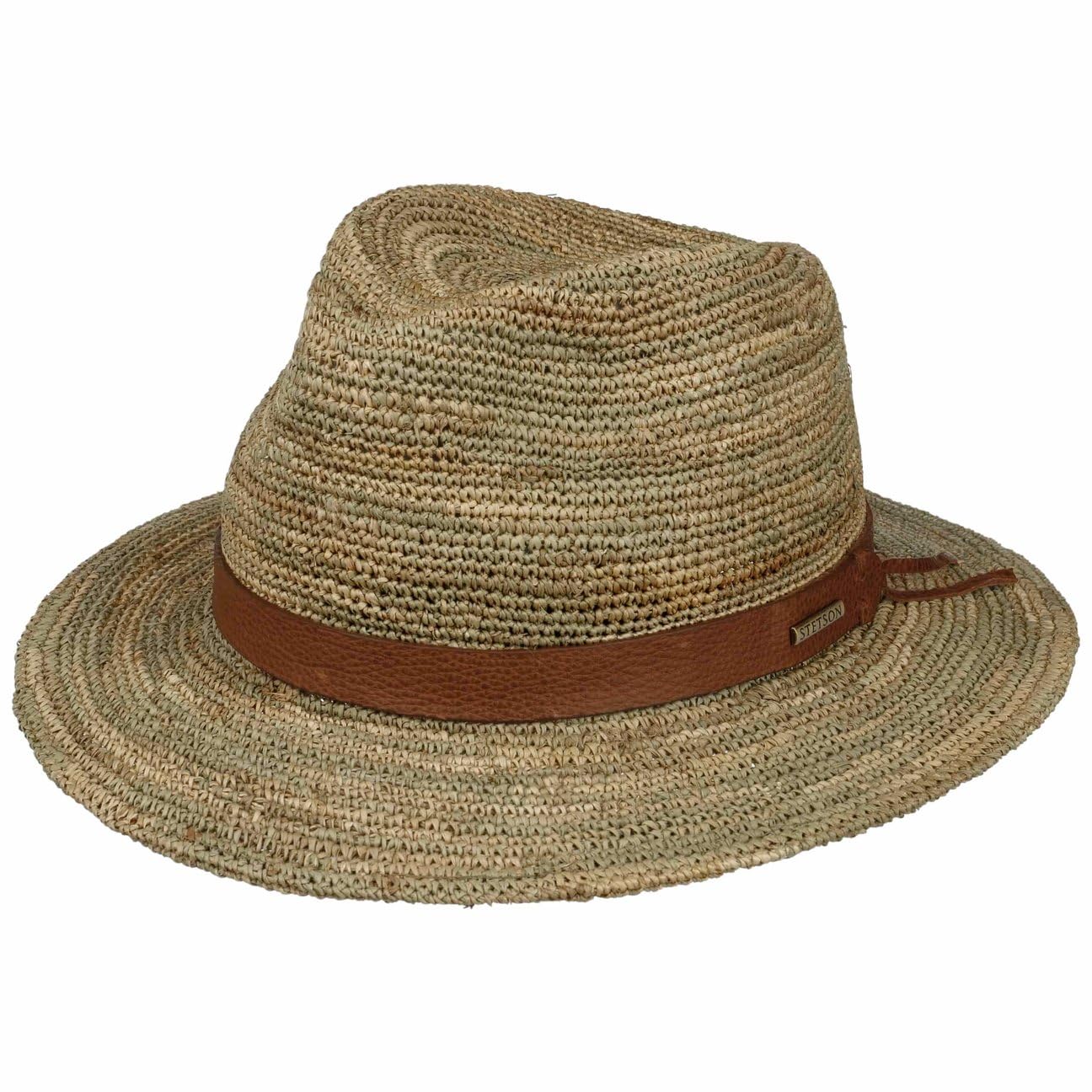 Stetson Crochet Traveller Sombrero Paja Multicolor Unisex Primavera Verano