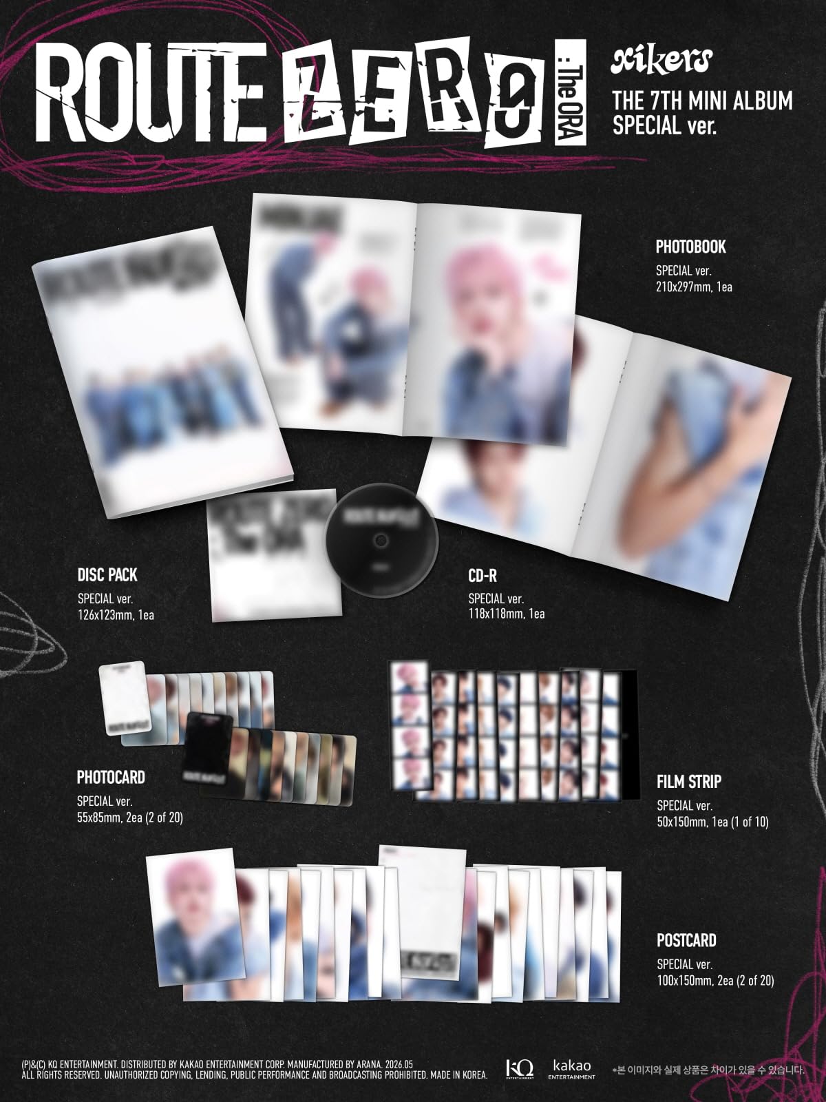 Amazon.com: Xikers - 7th Mini Album Route Zero : The ORA Special