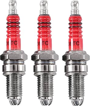 Amazon | Plouluyt 3個D8TC 3電極スパークプラグ、3つの電極付き