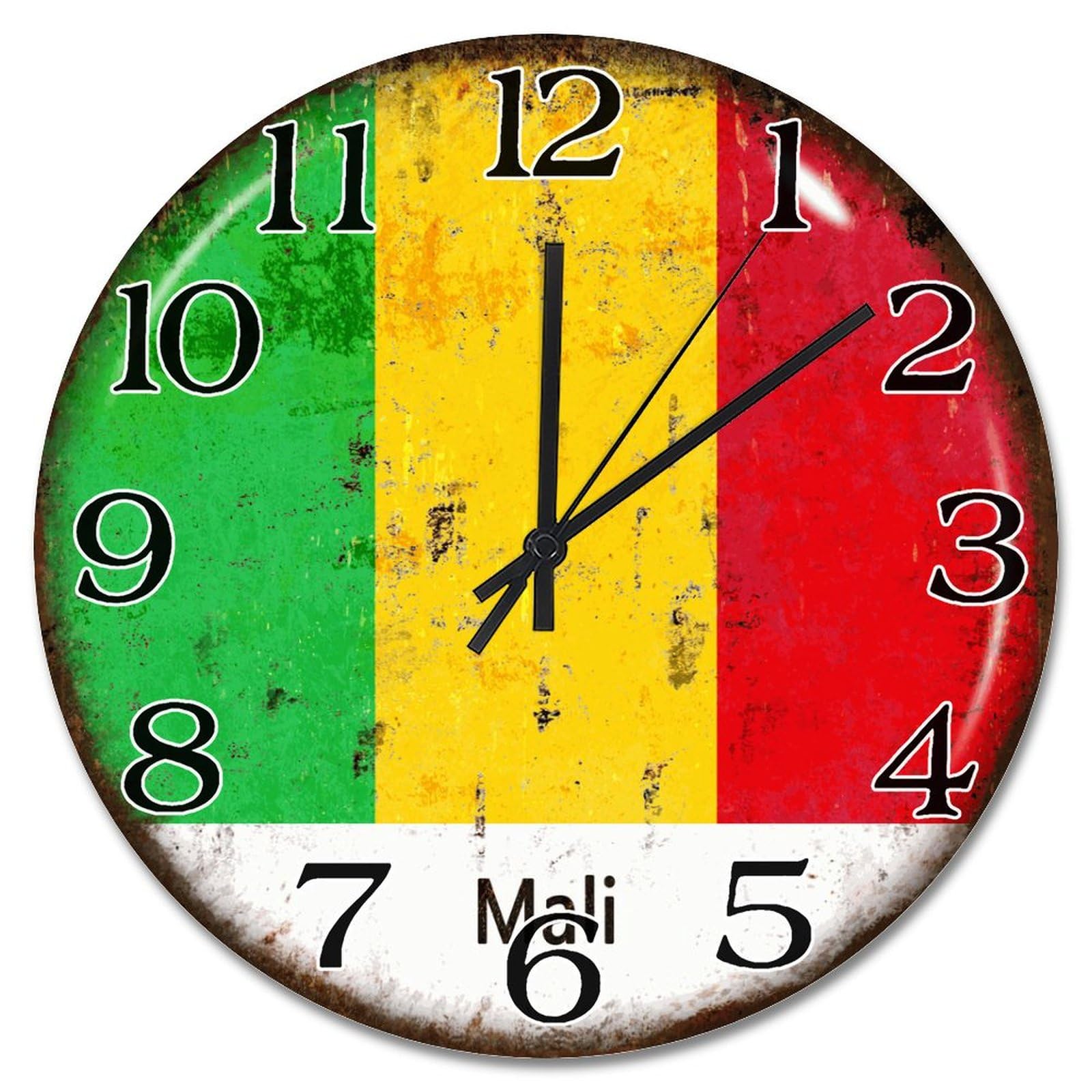 Horloge murale Mali en cadeau souvenir idéal pour un ami étranger