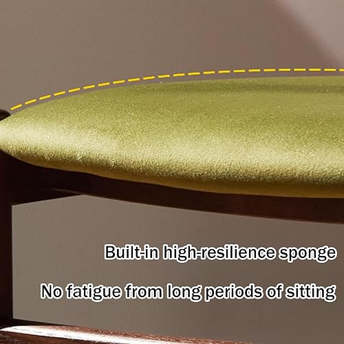 Miniatura 5 de Sillas de comedor, modernas sillas de comedor de madera, silla de cocina tapizada, taburete sin brazos de granja, silla ocasional para cocina, sala