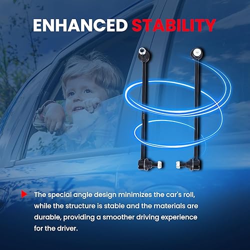 Miniatura 5 de MOCA K80478 - Enlace de extremo de barra oscilante delantera compatible con 06-14 para Audi A3, A3 Quattro, TT, TT Quattro, 05-17 para Volkswagen