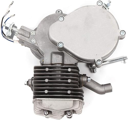 Miniatura 7 de Motor de motor de bicicleta de 2 tiempos de 80 CC, motor de bicicleta de 1.65 KW, solo kit incompleto para bicicletas, autos de bolsillo, mini