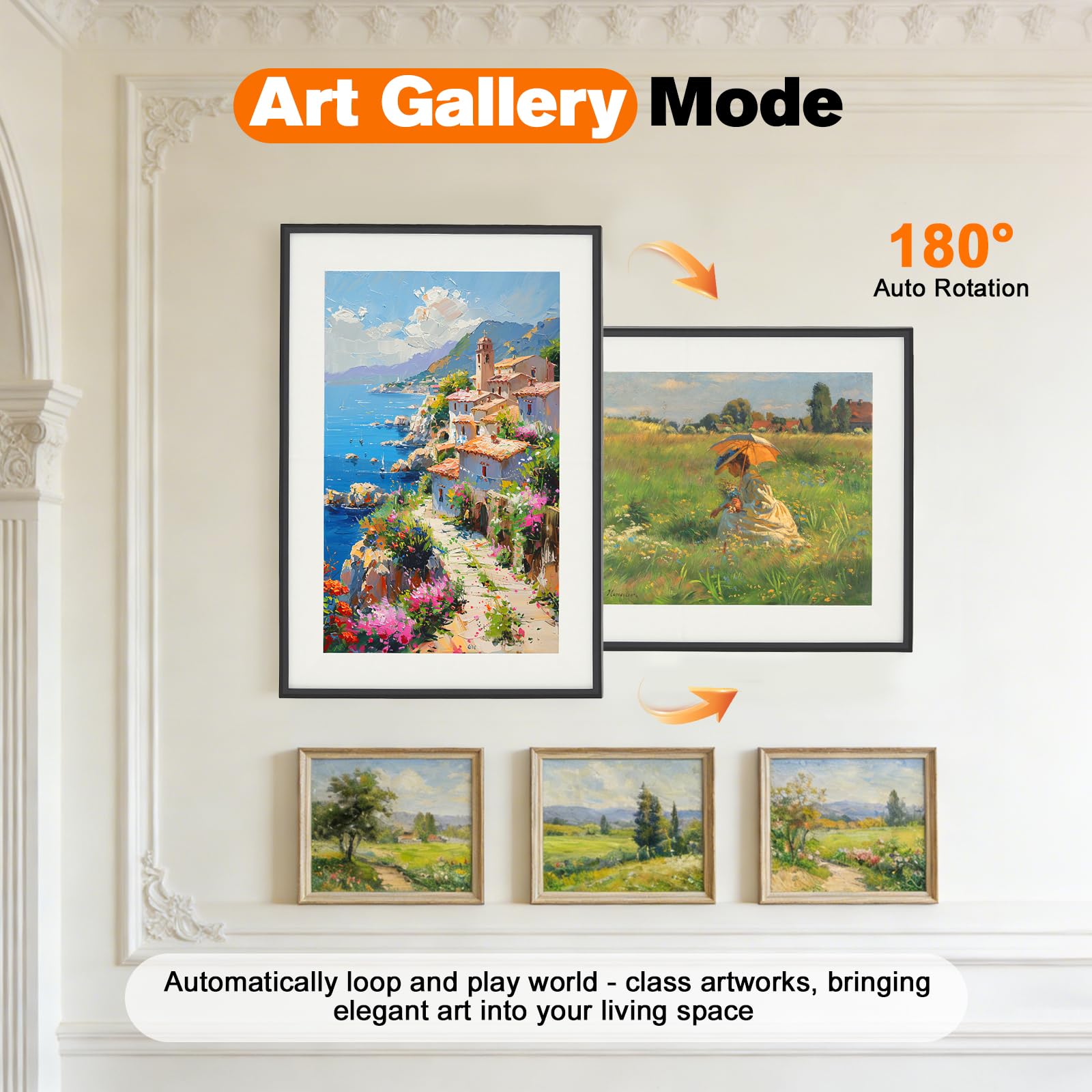 Calendario Digitale 10,1" Touchscreen – Agenda Elettronica Portatile per la Famiglia con Sincronizzazione Wi-Fi, Pianificazione Pasti e Cornice Foto Digitale HD