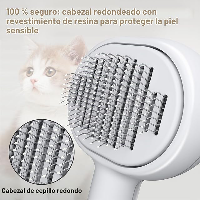 Foto 3 de 7 de Zivacate Cepillo para Gatos [3 en 1] Quita Pelos Mascota & Peine Perro