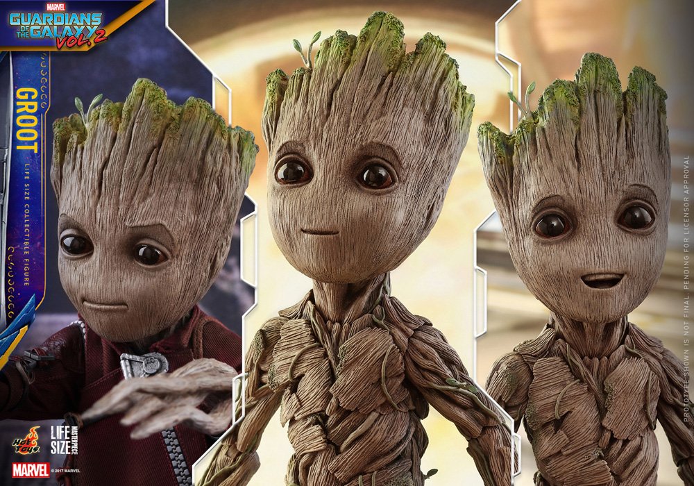 Hot Toys Groot HT903025 - Personaggio a grandezza naturale dei Guardiani della Galassia Vol.2