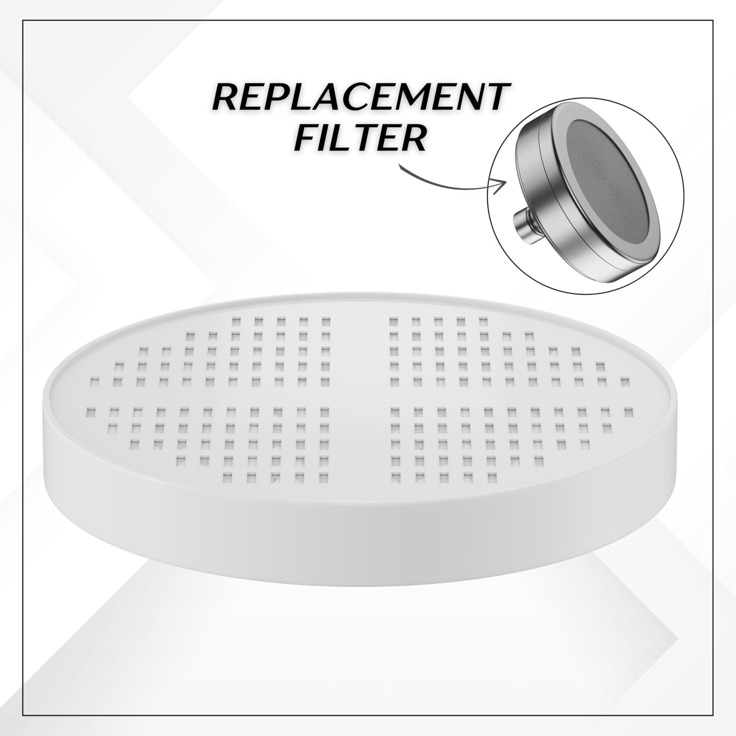 Replacement Filter for The Reign Shower Head: Dechlorinating Shower Filter and Reduces Dissolved Solids: Helps Dry Hair and Itchy Skin: Spa Water Pressure: Barclay's Buys