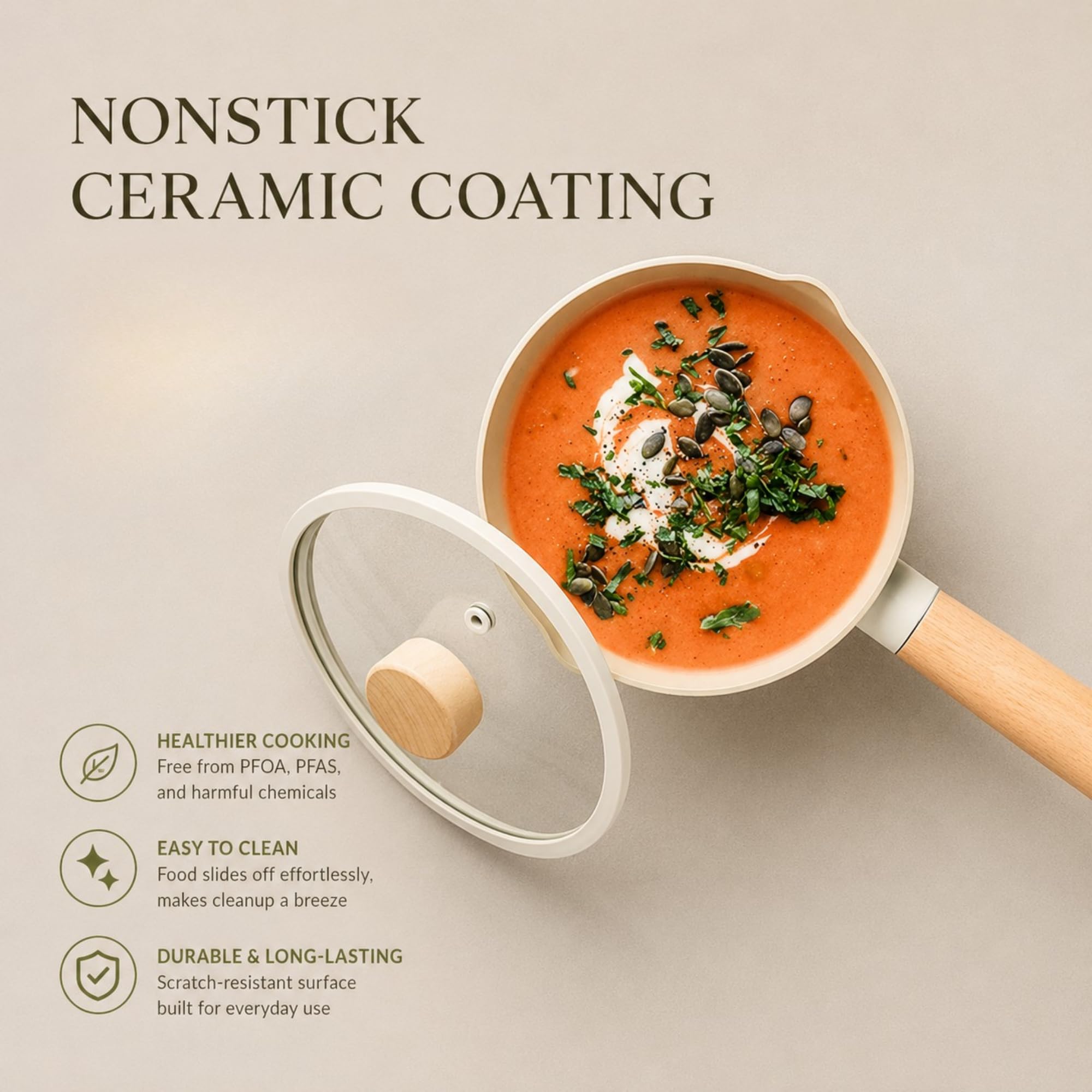 Neoflam Fika 1.5 Qt Milk Pan - Ceramic Nonstick -6