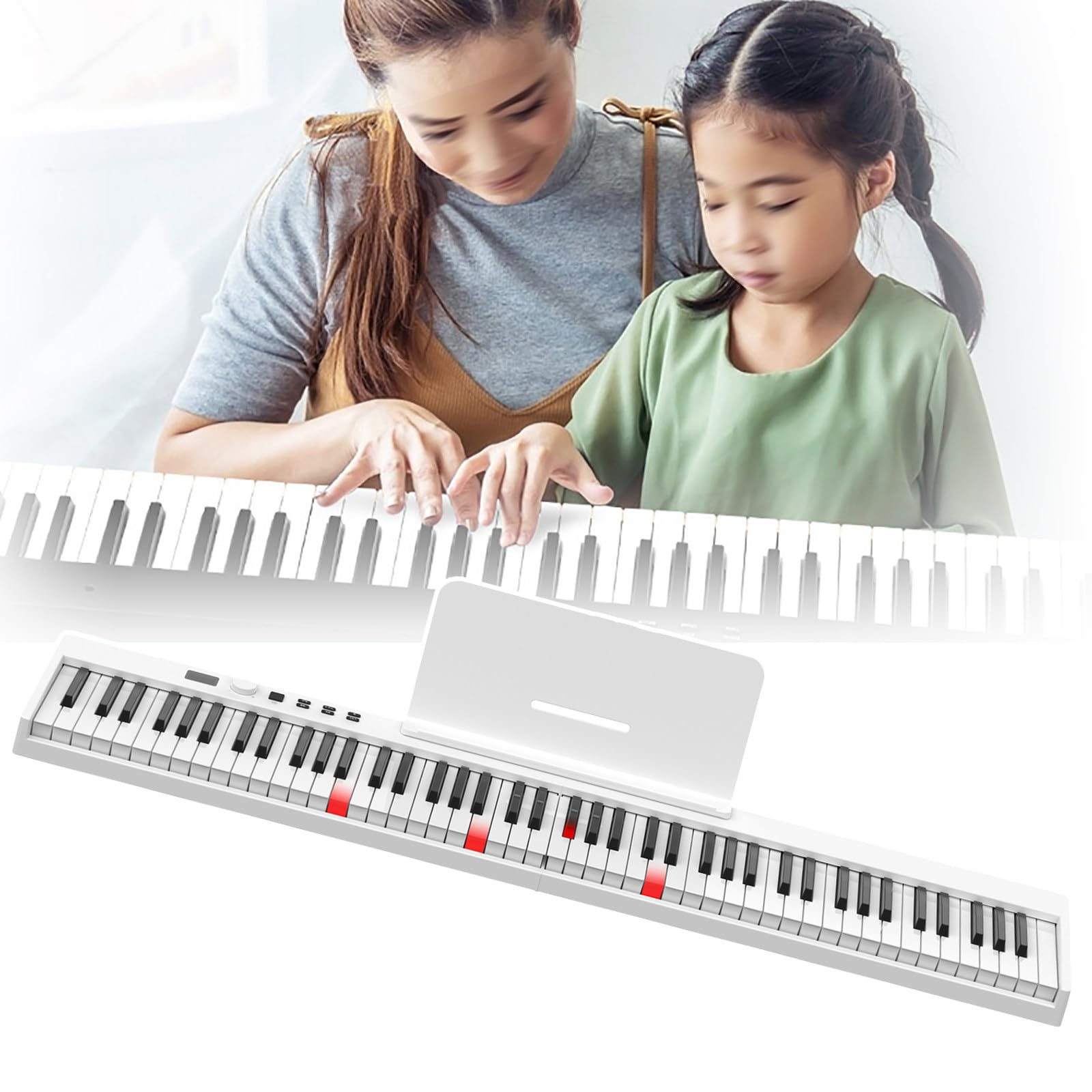 Clavier électronique MIDI 88 touches pliable avec pédale sustain piano portable VOYADE