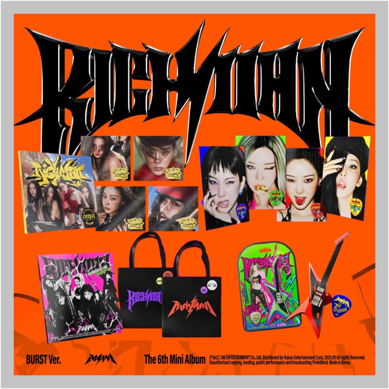 aespa Rich Man 6th Mini Album with Tracking Sealed (11 Ver Set(5BURST+4ENERGY+2RICH MAN BAG))
