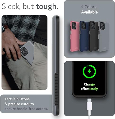 Miniatura 6 de TUDIA MergeGrip - Funda protectora diseñada para Motorola Moto G Power 5G 2023 XT2311, no compatible con Moto G 5G 2023, de grado militar, de doble