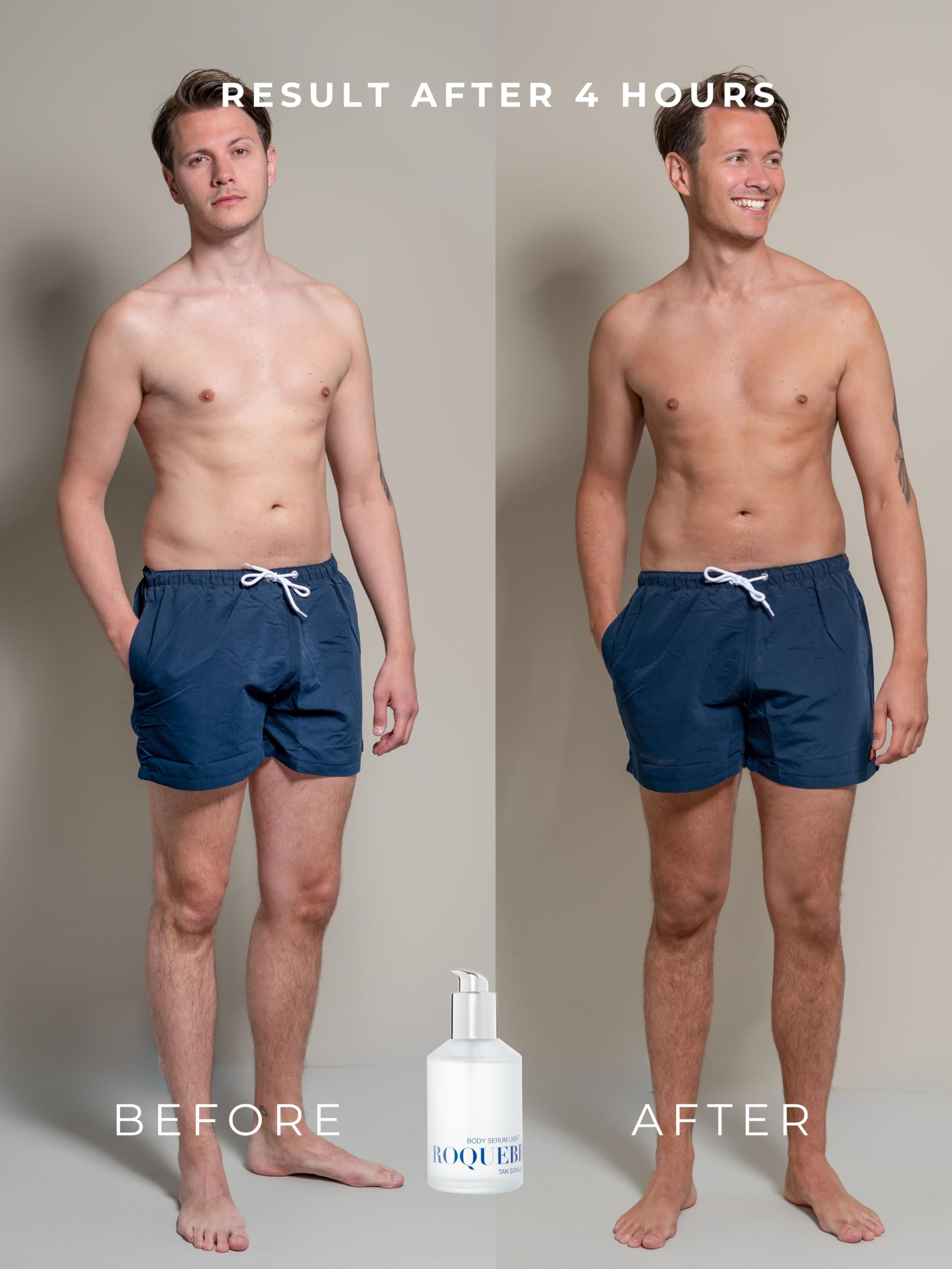 ROQUEBRUN - Selbstbräuner Körper Serum - Dark - Body serum - Bräunungstropfen - Self Tanning Drops - 200ml