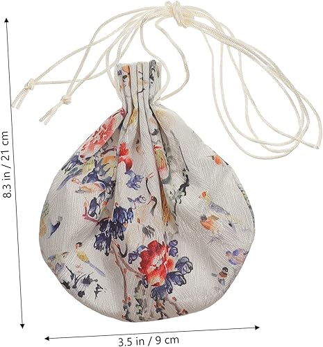 Miniatura 6 de Bolsa vacía de decoración china para ambientadores de coche, colgante de lavanda, bolsa de joyería de brocado, bolsa con cordón, bolsa de aroma de