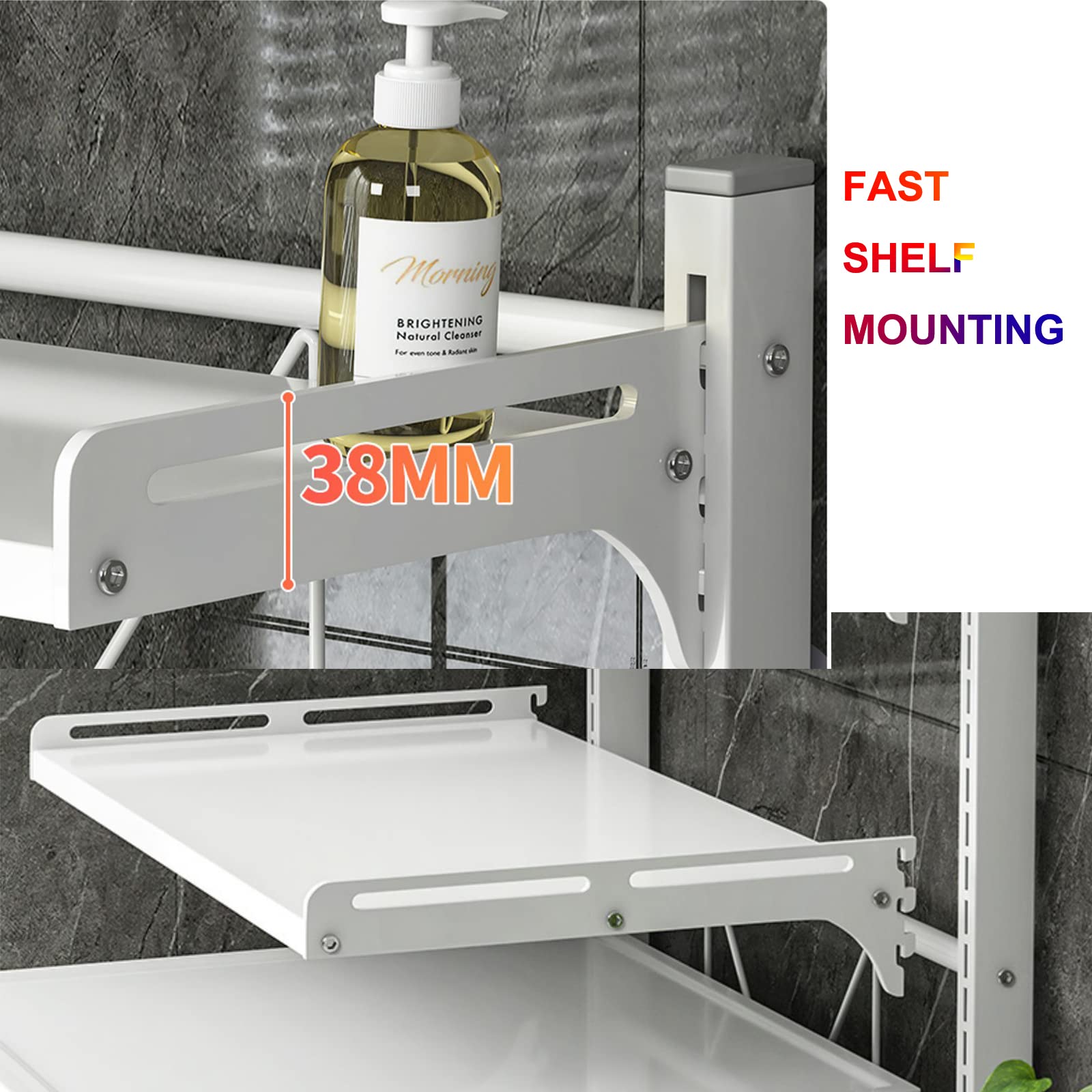 ABCOOL Organizador para lavadora de inodoro, estante de almacenamiento ajustable para estante de lavandería, baño, ahorra espacio con mesa de cajón ajustable en altura