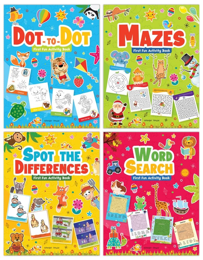 My First Fun Activity Books: Fun & Challenging Mazes for Kids | Boost Problem-Solving & Logic | Ages 4–8 | 3 Hours of Screen-Free Fun